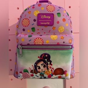 New With Tags Hot Topic Loungefly Disney Wreck-It Ralph Vanellope Candy Backpack